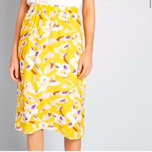 Bright floral skirt